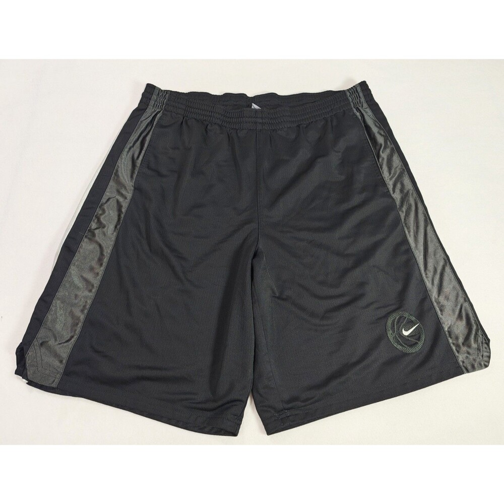 Vintage Nike Dazzle Satin Basketball Shorts Mens XXL Black Athletic 90s Style